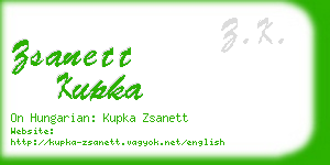 zsanett kupka business card
